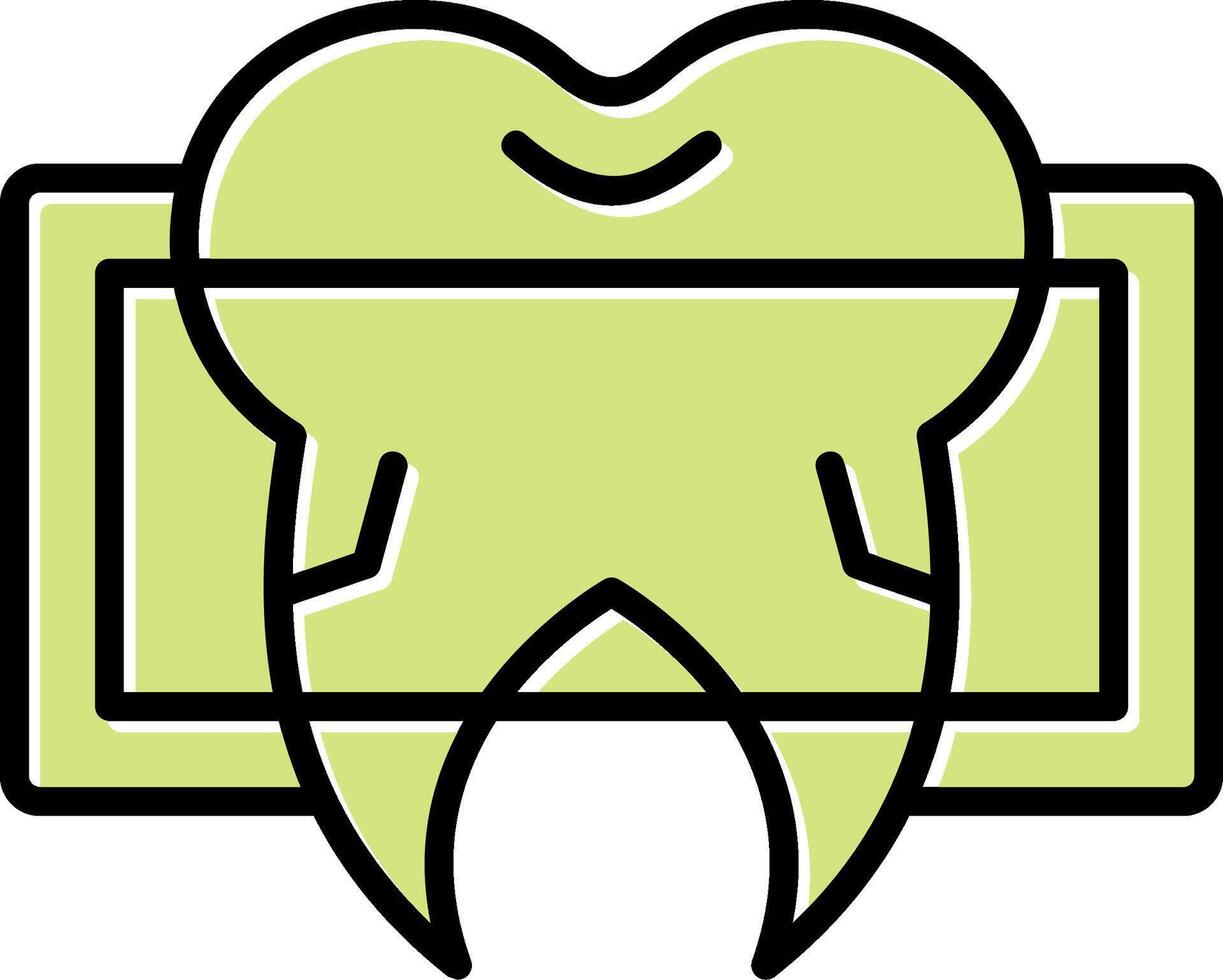 Dental x Strahl Vektor Symbol