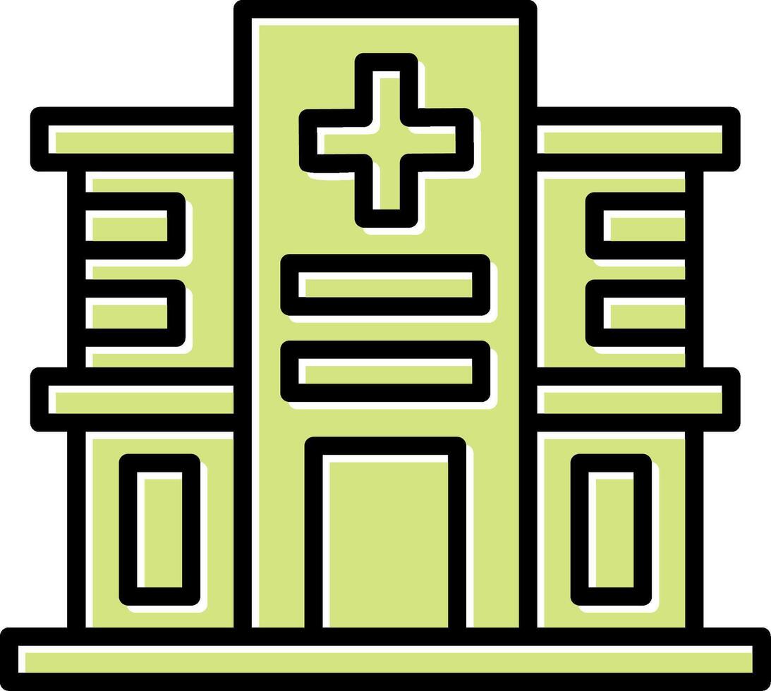 Krankenhaus-Vektor-Symbol vektor