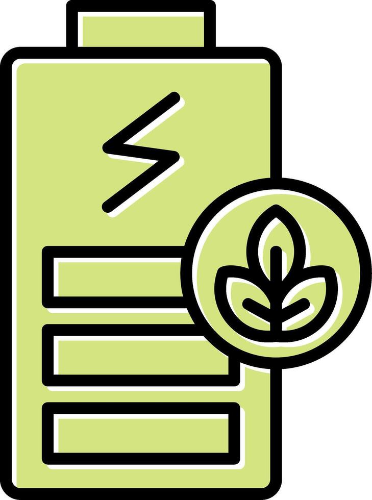 Grün Batterie Vektor Symbol