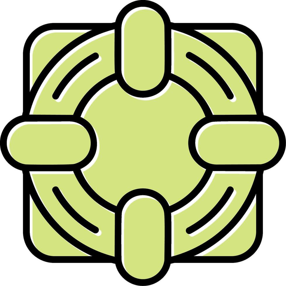 Rettungsring-Vektor-Symbol vektor