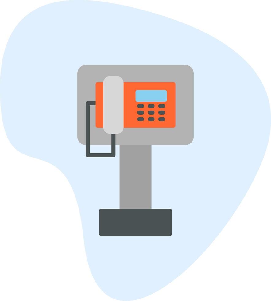 Öffentlichkeit Telefon Vektor Symbol