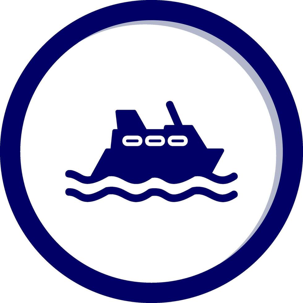 Kreuzfahrt-Vektor-Symbol vektor