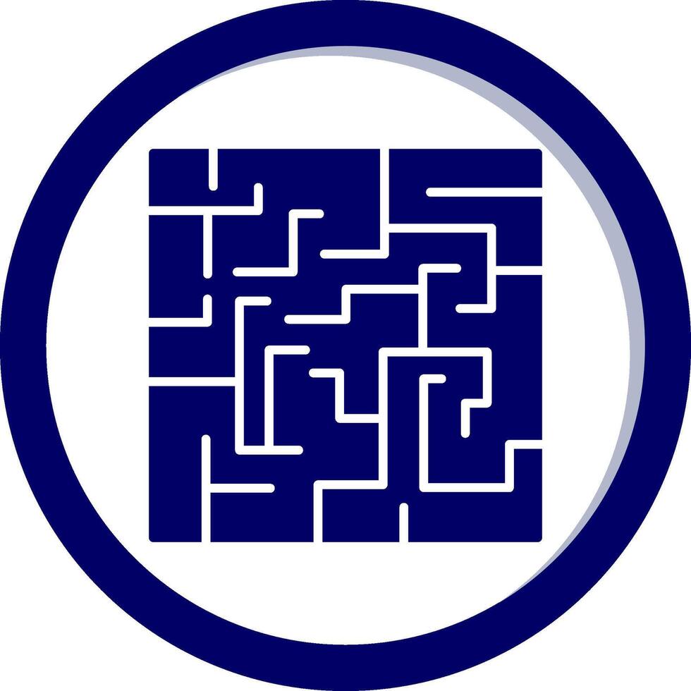 Labyrinth-Vektor-Symbol vektor