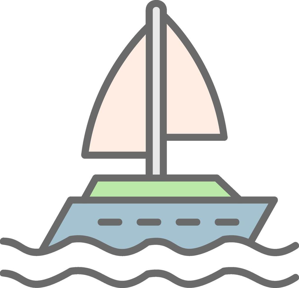 Yacht-Vektor-Symbol vektor