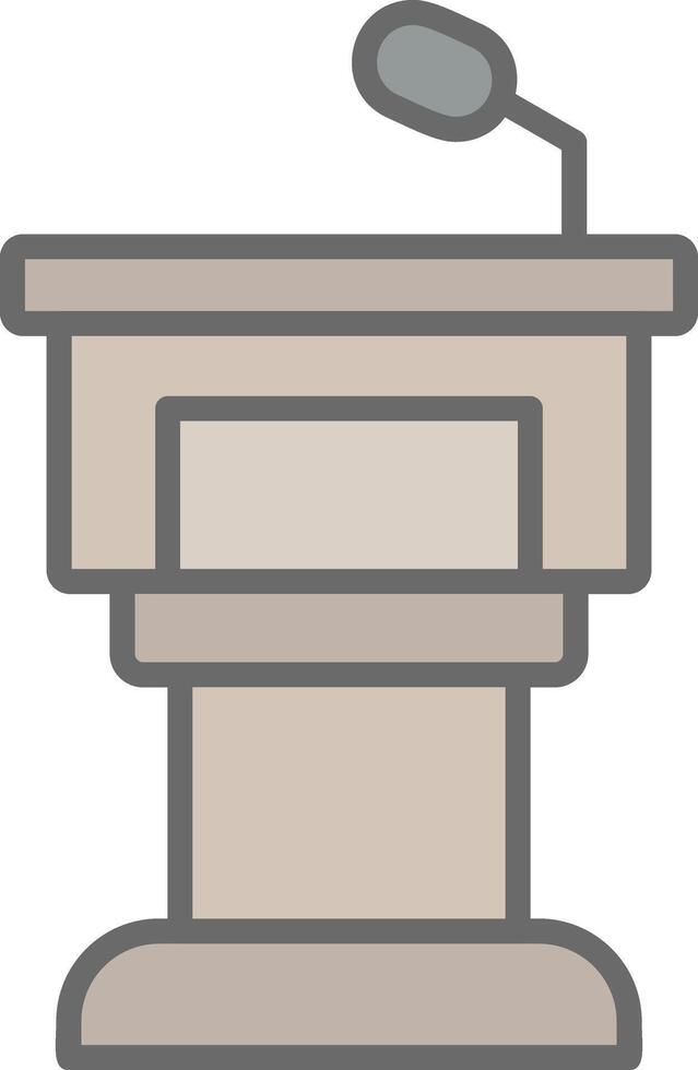 Podium-Vektor-Symbol vektor