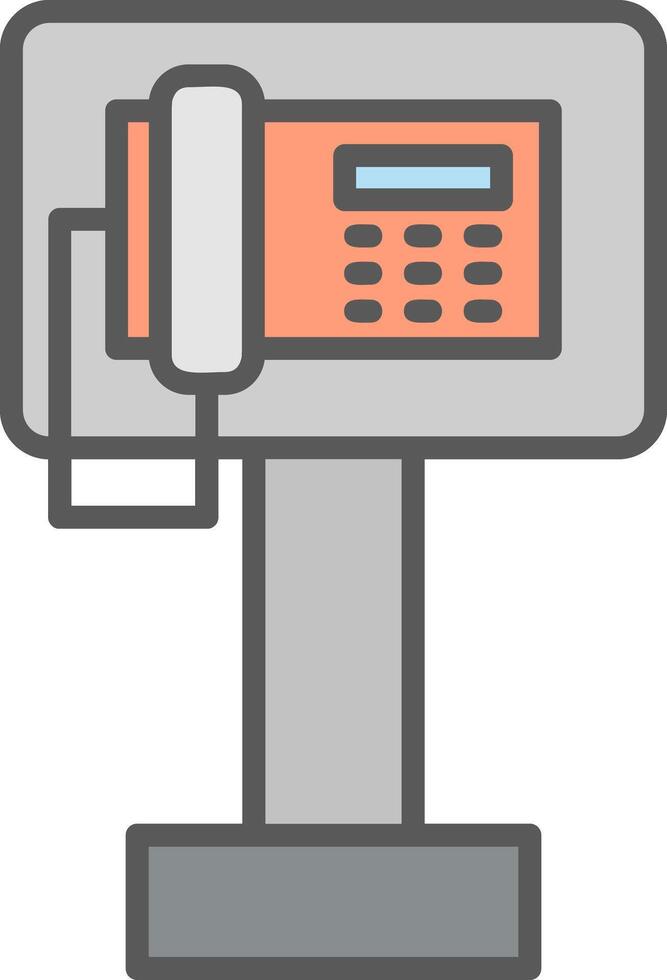 offentlig telefon vektor ikon