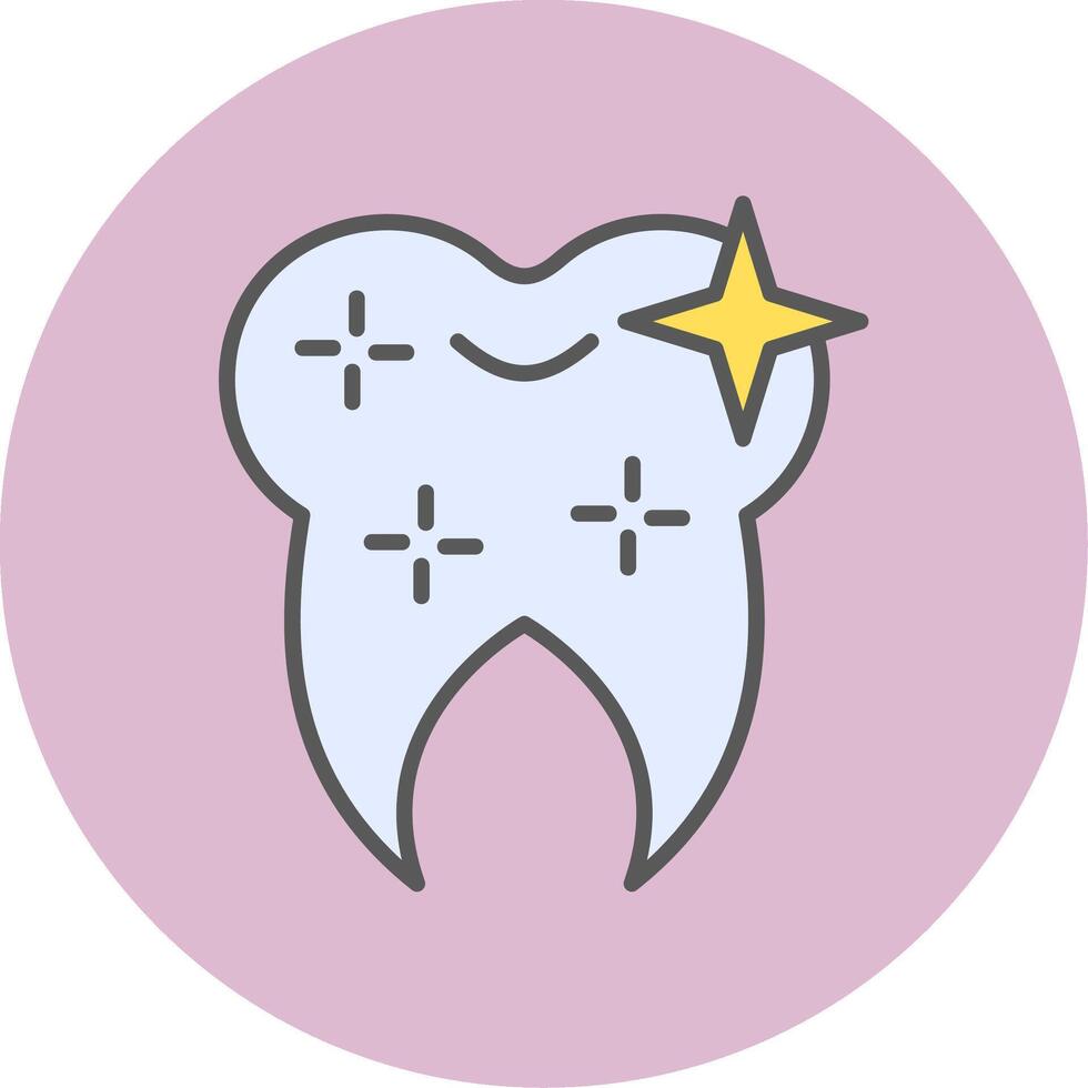 gesund sauber Zahn Vektor Symbol
