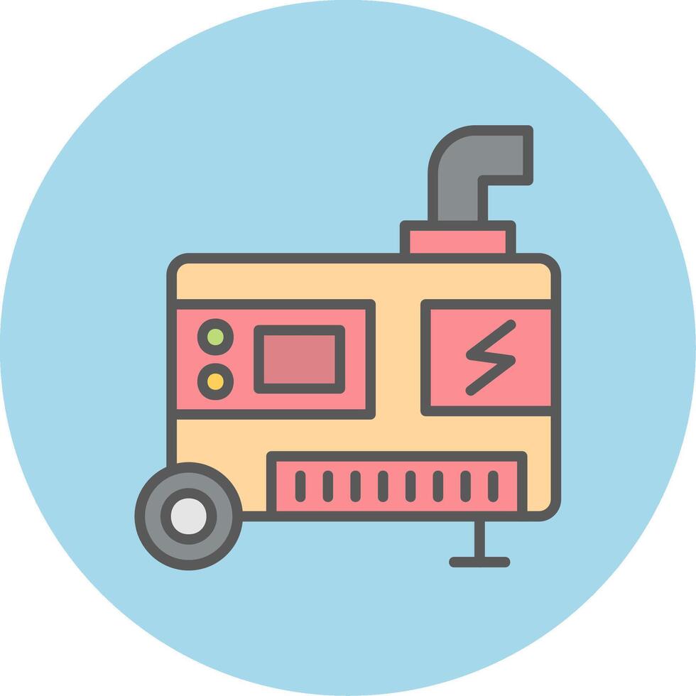 elektrisk generator vektor ikon