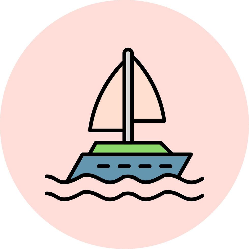 Yacht-Vektor-Symbol vektor