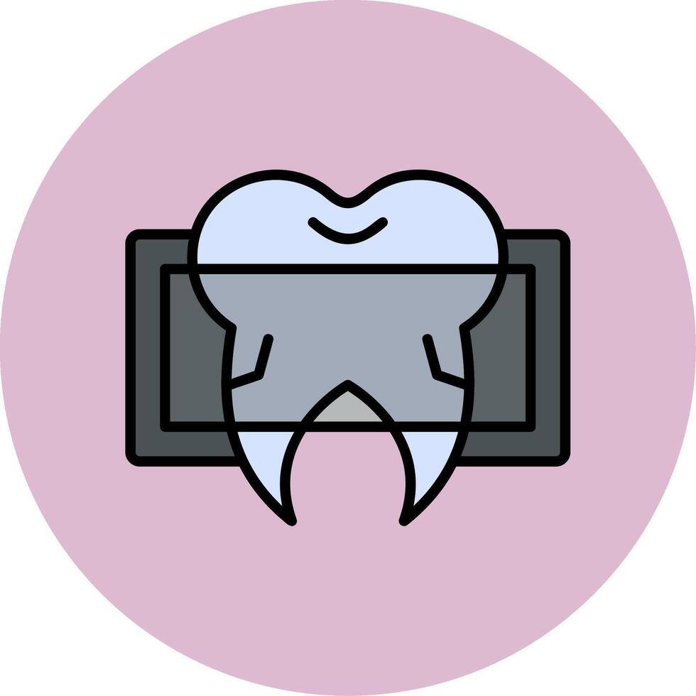 Dental x Strahl Vektor Symbol