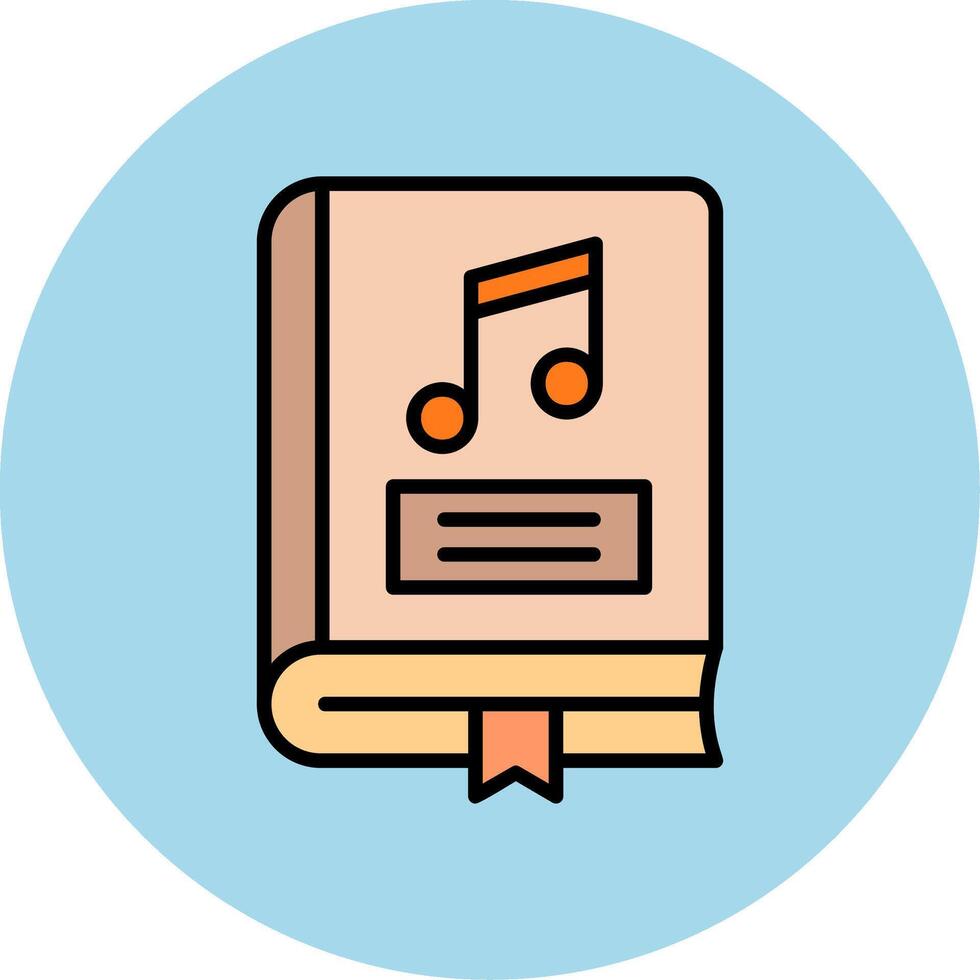 musik bok vektor ikon