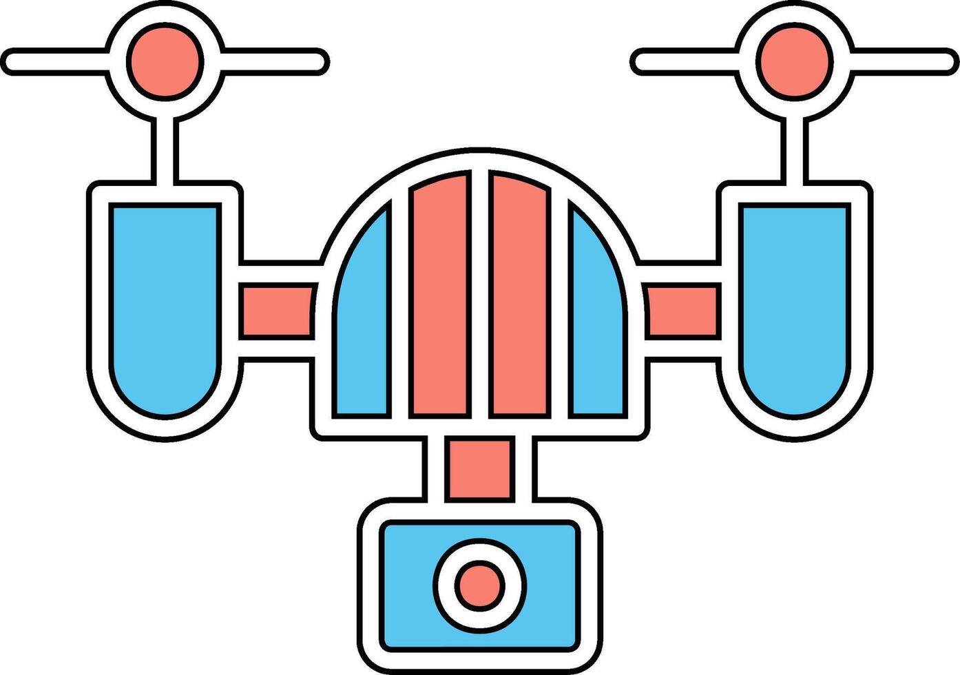 Symbol für Drohnenvektor vektor