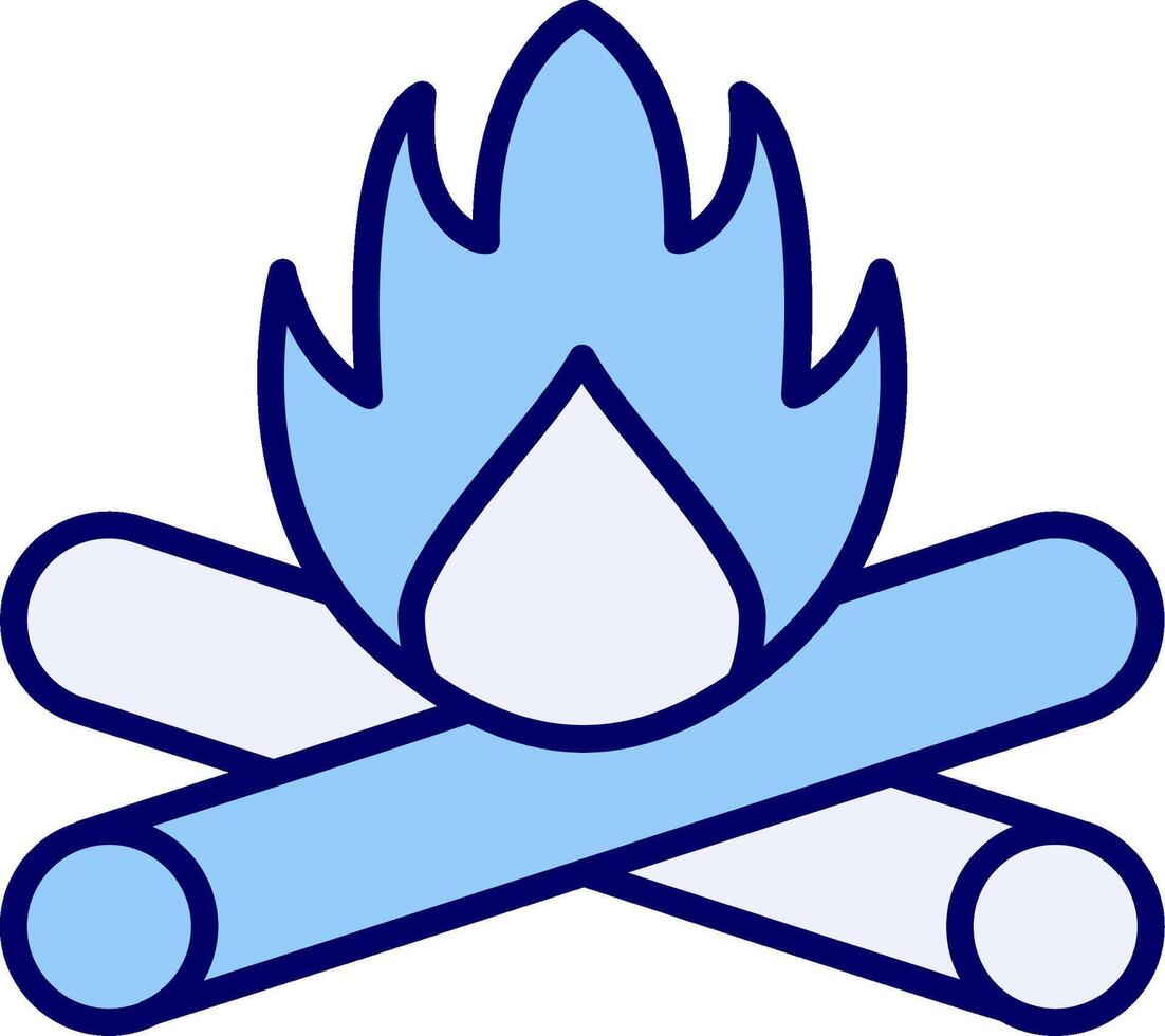 Lagerfeuer-Vektor-Symbol vektor