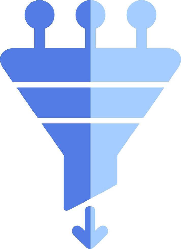 Symbol für Trichtervektor vektor