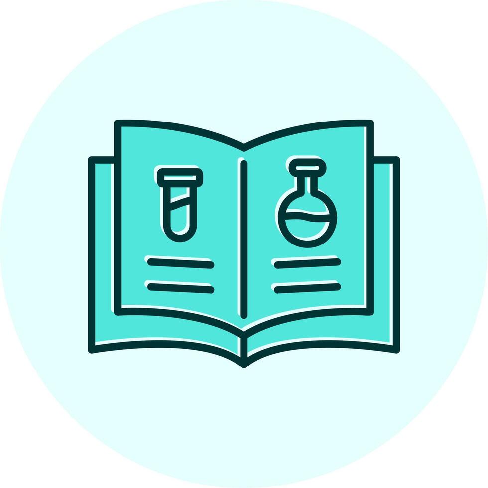 Wissenschaft Buch Vektor Symbol