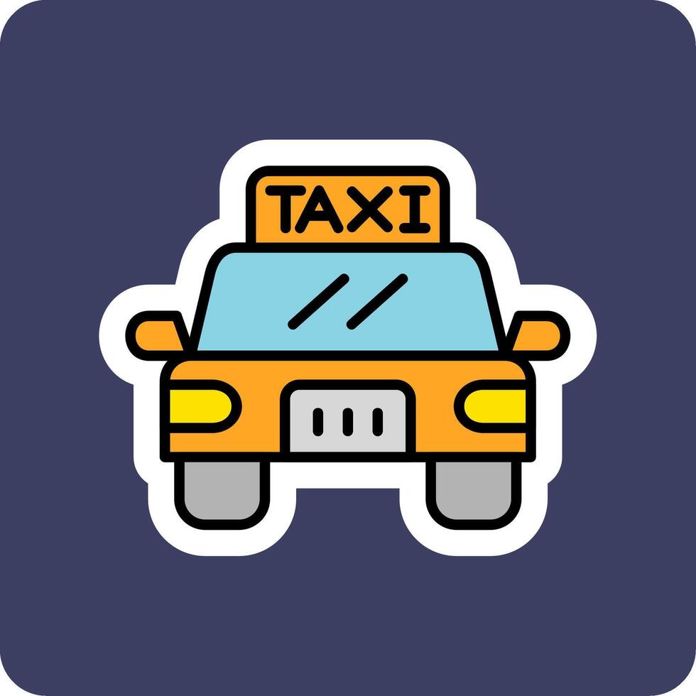 Taxi-Vektor-Symbol vektor