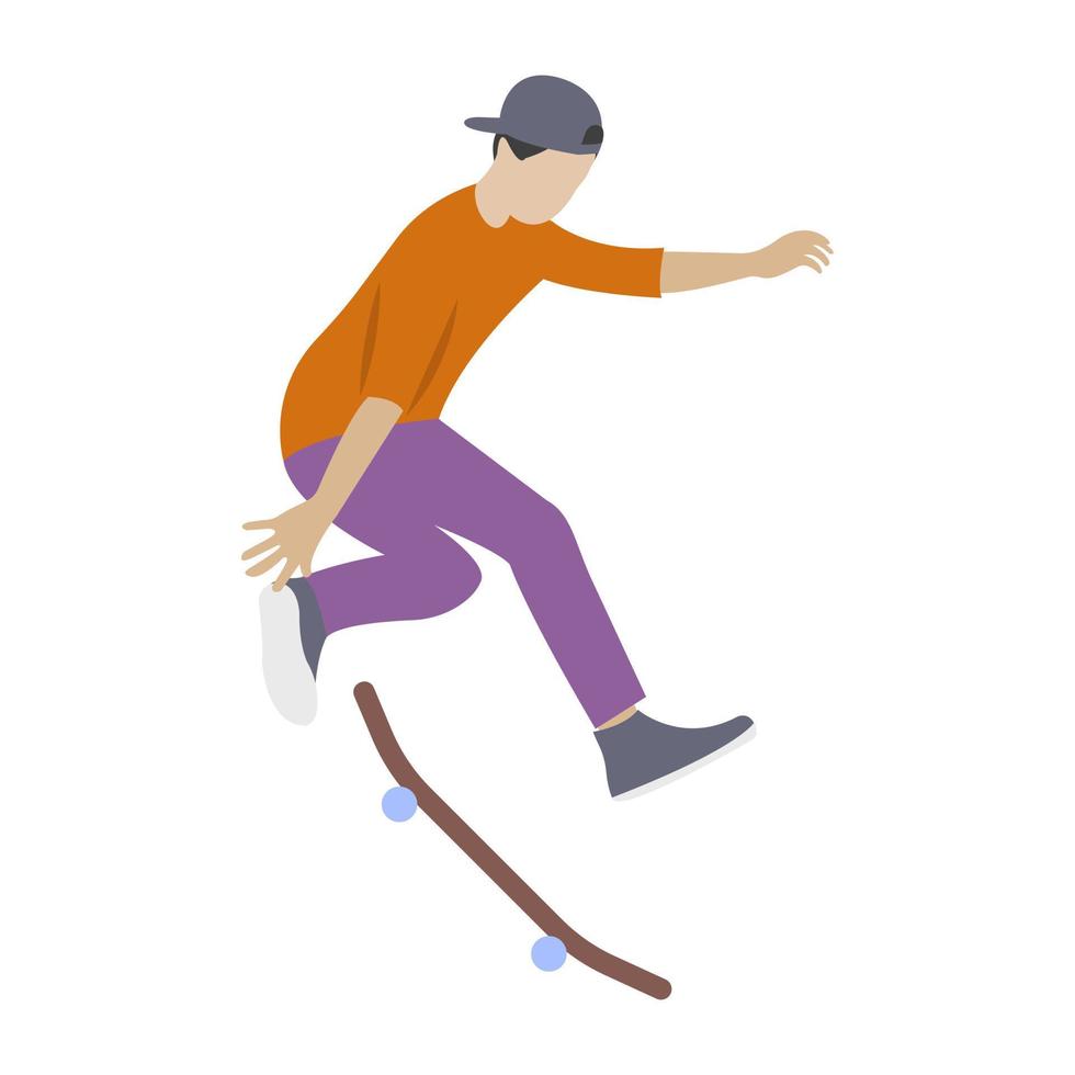 trendiga skateboardåkare vektor