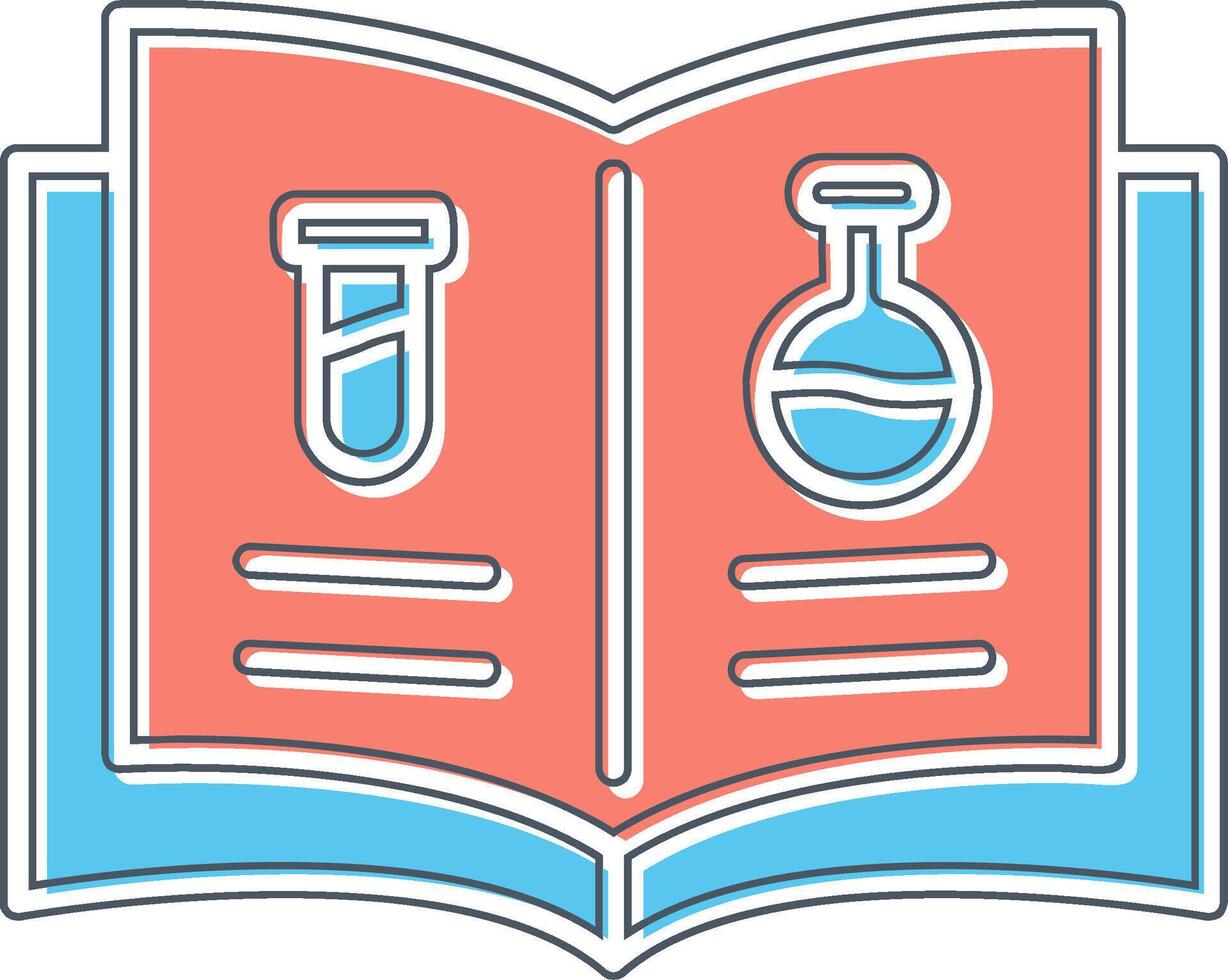 Wissenschaft Buch Vektor Symbol