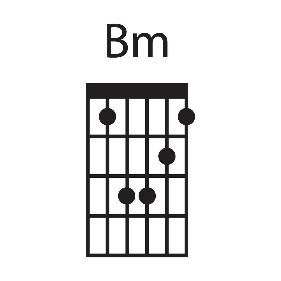 gitarr ackord ikon vektor
