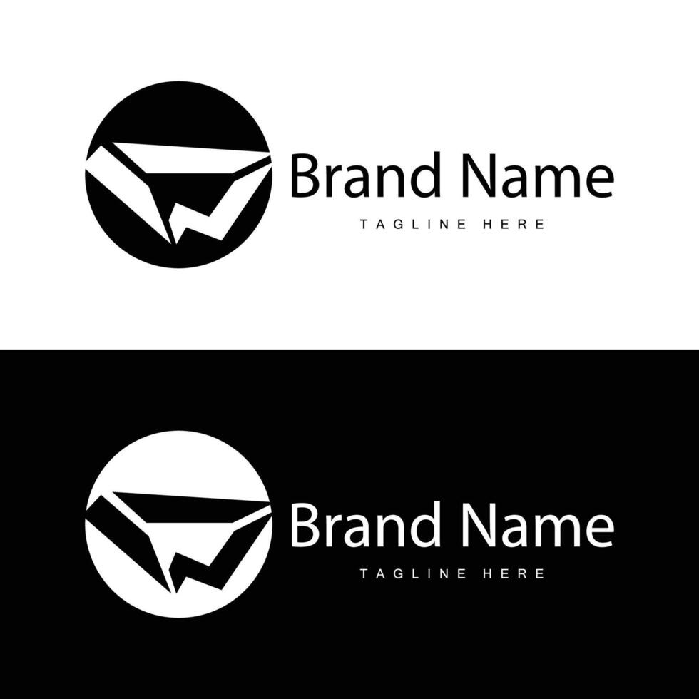 w brev logotyp i enkel stil lyx produkt varumärke mall illustration vektor