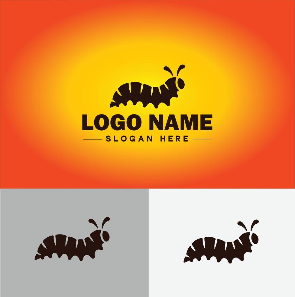 Raupe Logo Vektor Kunst Symbol Grafik zum Geschäft Marke Symbol Raupe Logo Vorlage