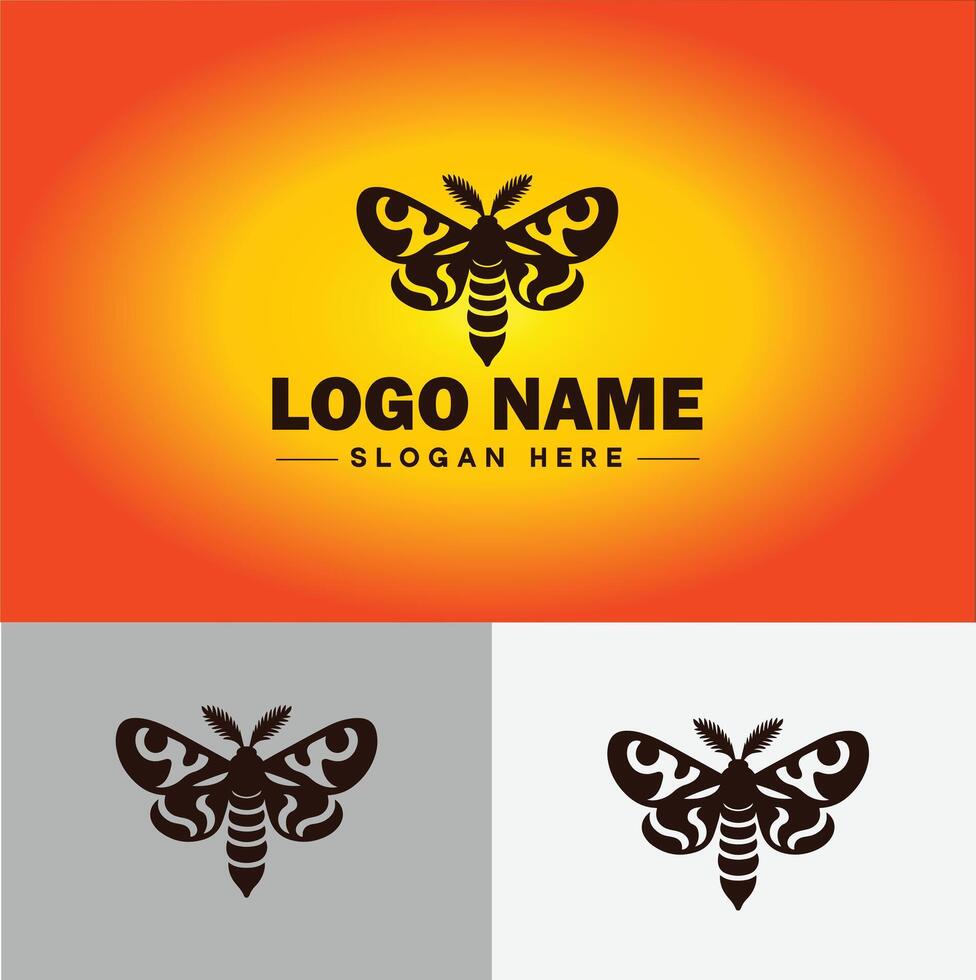 larv logotyp vektor konst ikon grafik för företag varumärke ikon larv logotyp mall