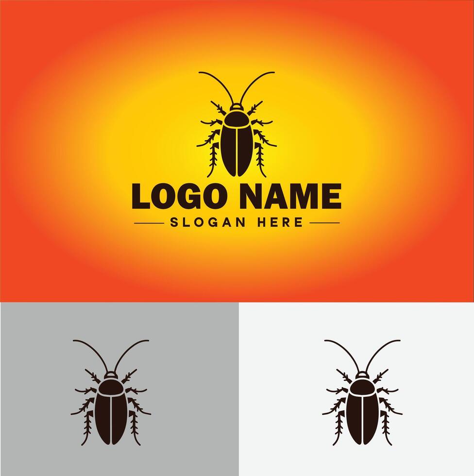 kackerlacka logotyp vektor konst ikon grafik för företag varumärke ikon kackerlacka logotyp mall