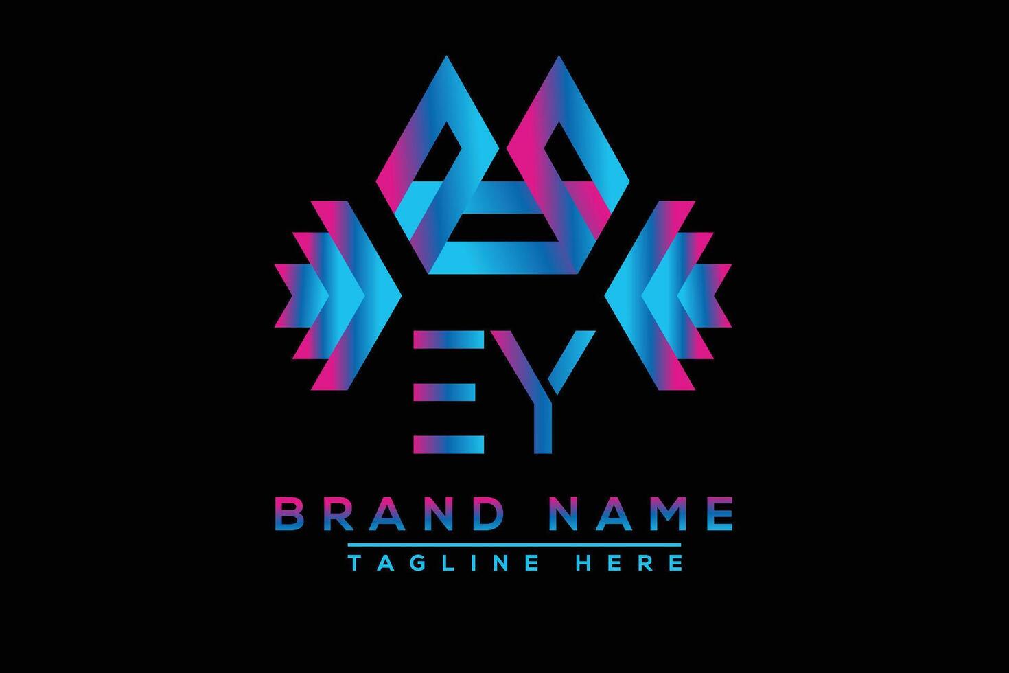 ey brev logotyp design. vektor logotyp design för företag.