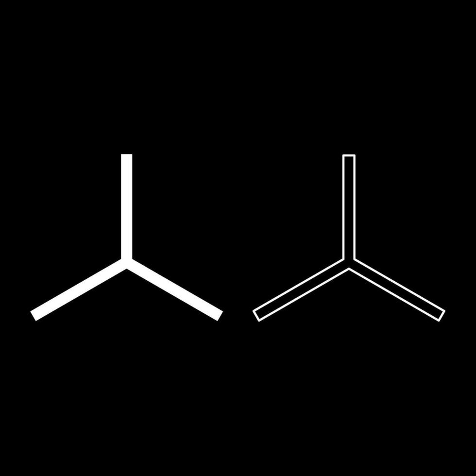 3d Achse Koordinate System Messung Modellieren Raum xyz dreidimensional einstellen Symbol Weiß Farbe Vektor Illustration Bild solide füllen Gliederung Kontur Linie dünn eben Stil