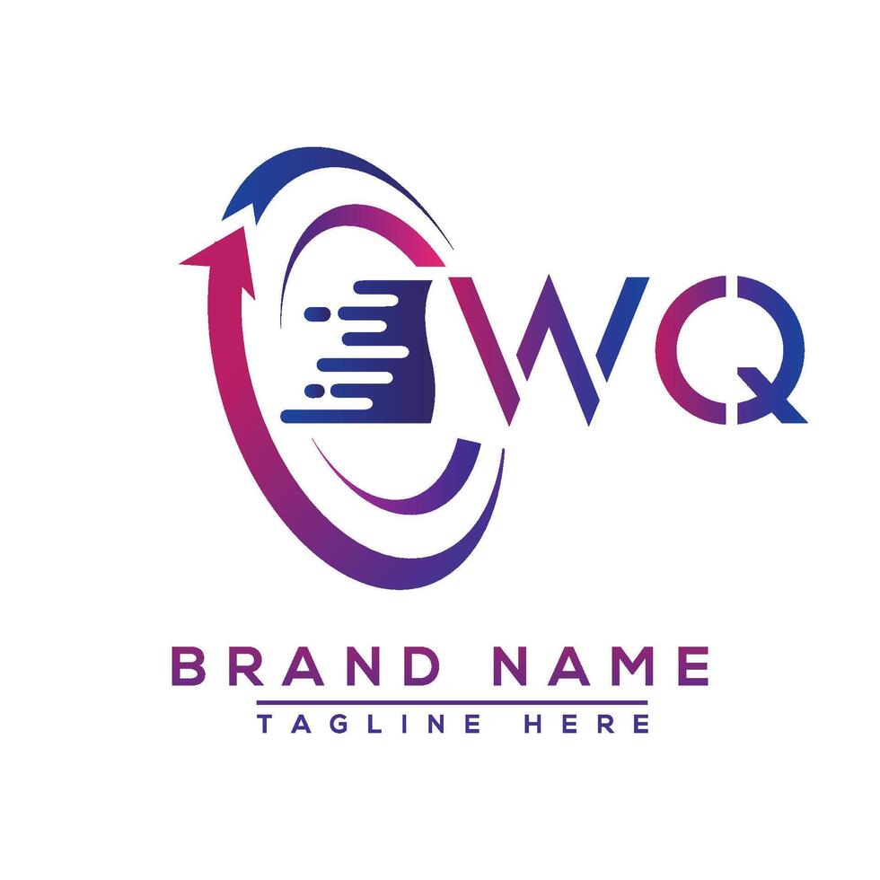 wq Brief Logo Design. Vektor Logo Design zum Geschäft.