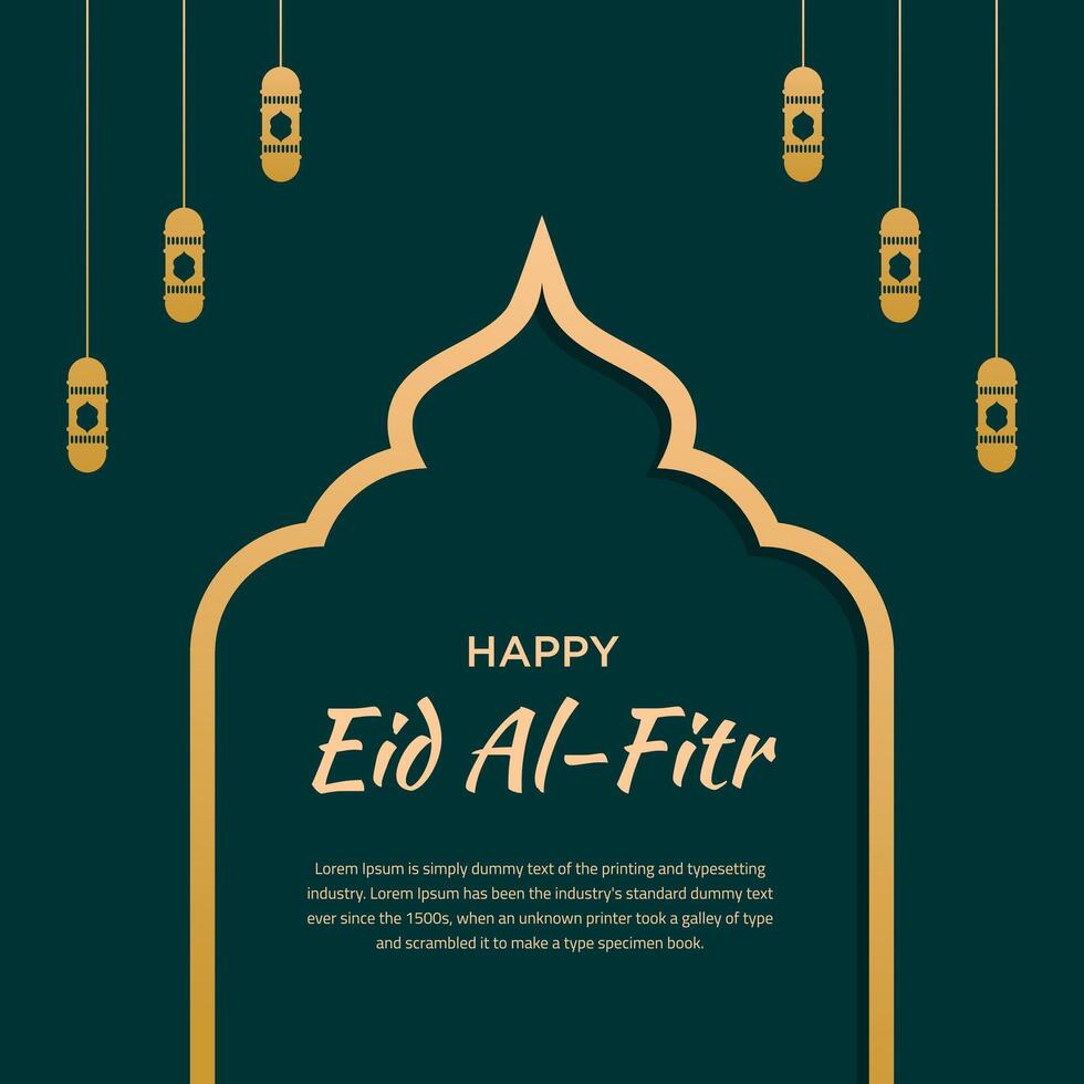 glücklich eid al-fitr Hintergrund vektor