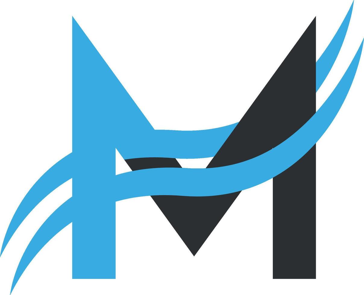 m kreativ Logo und Symbol Design vektor