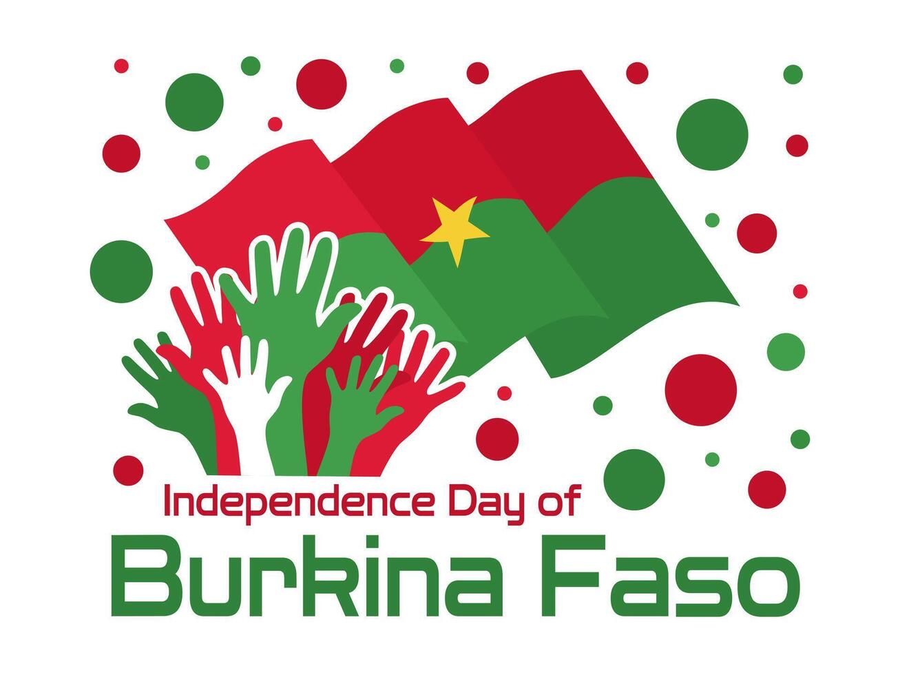 augusti 5, Burkina faso oberoende dag vektor illustration. lämplig för hälsning kort, affisch och baner
