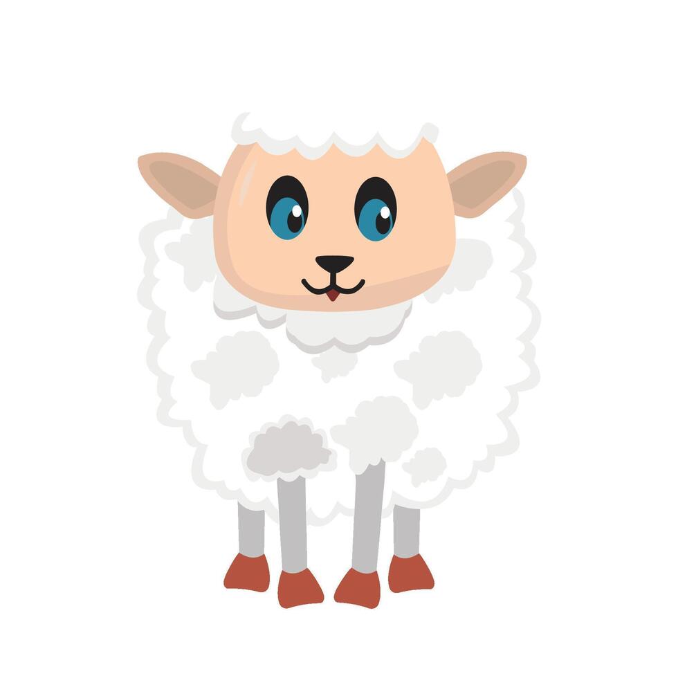 Illustration von süß Schaf vektor