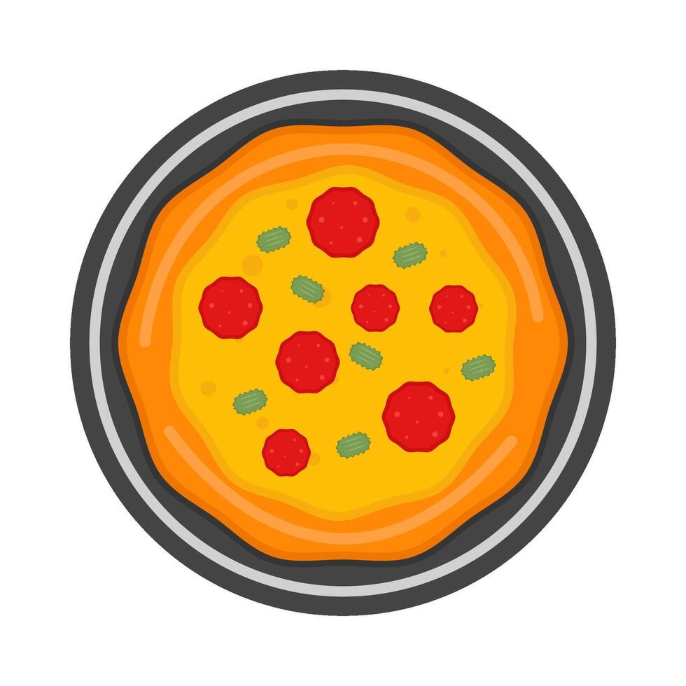 illustration av pizza vektor