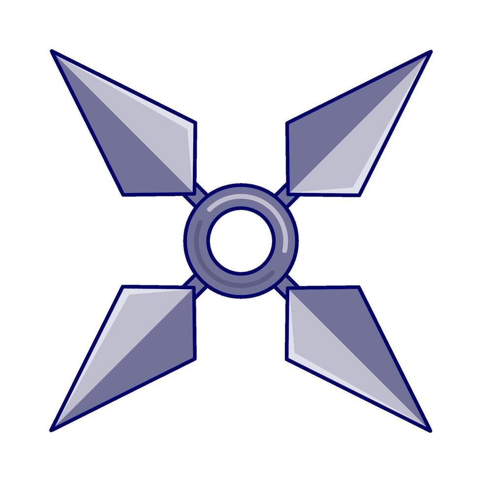 illustration av shuriken vektor