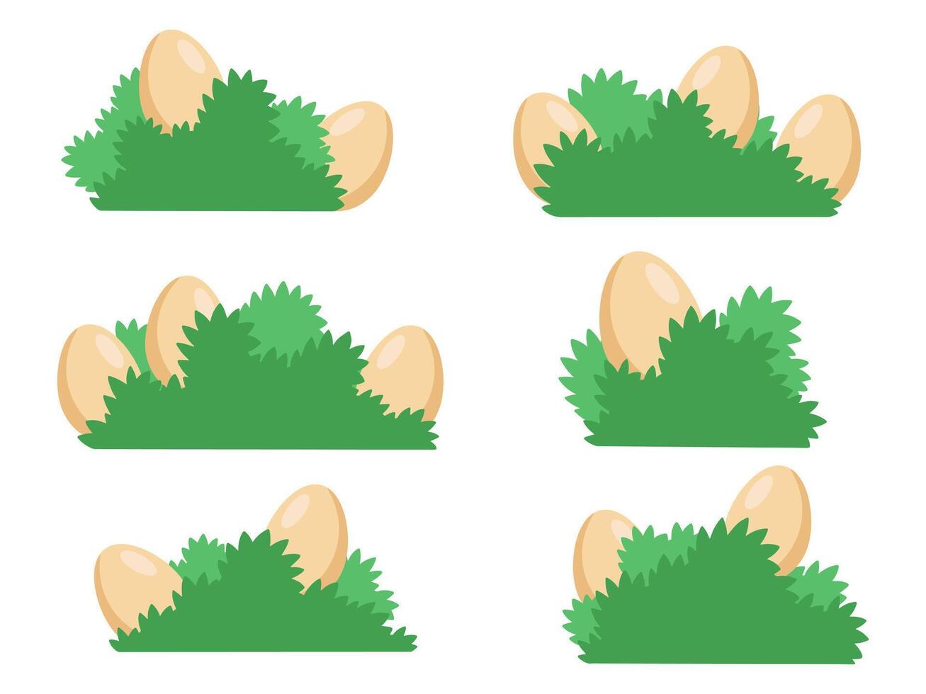 Ostern Eier im Gras Illustration vektor