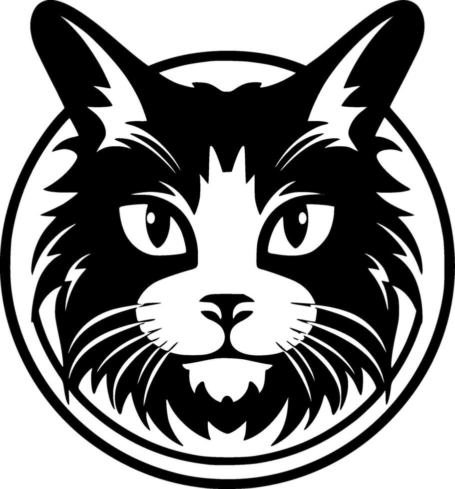 Katze - - minimalistisch und eben Logo - - Vektor Illustration