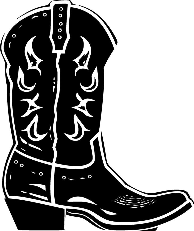 Cowboy Stiefel - - hoch Qualität Vektor Logo - - Vektor Illustration Ideal zum T-Shirt Grafik