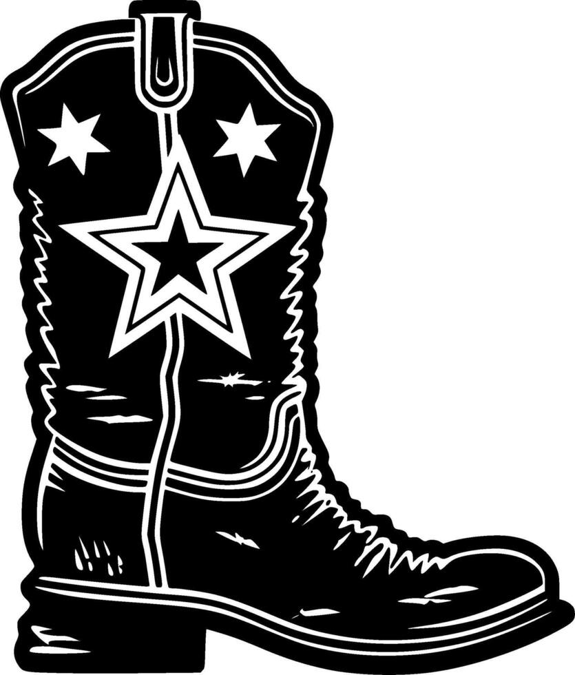 Cowboy Stiefel - - hoch Qualität Vektor Logo - - Vektor Illustration Ideal zum T-Shirt Grafik