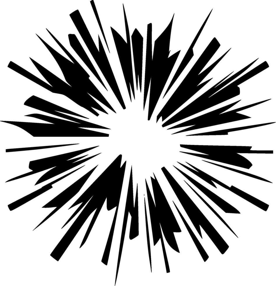 Explosion - - minimalistisch und eben Logo - - Vektor Illustration