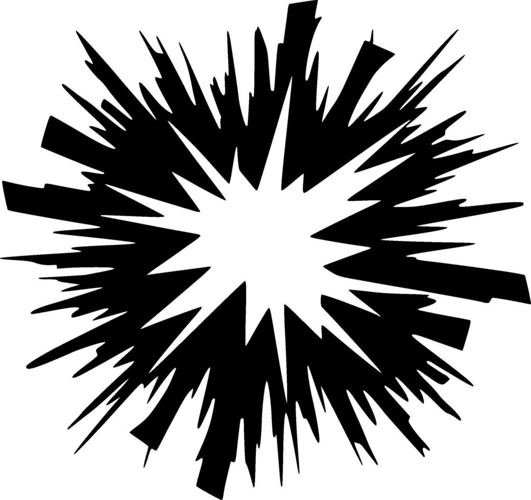 explosion - minimalistisk och platt logotyp - vektor illustration