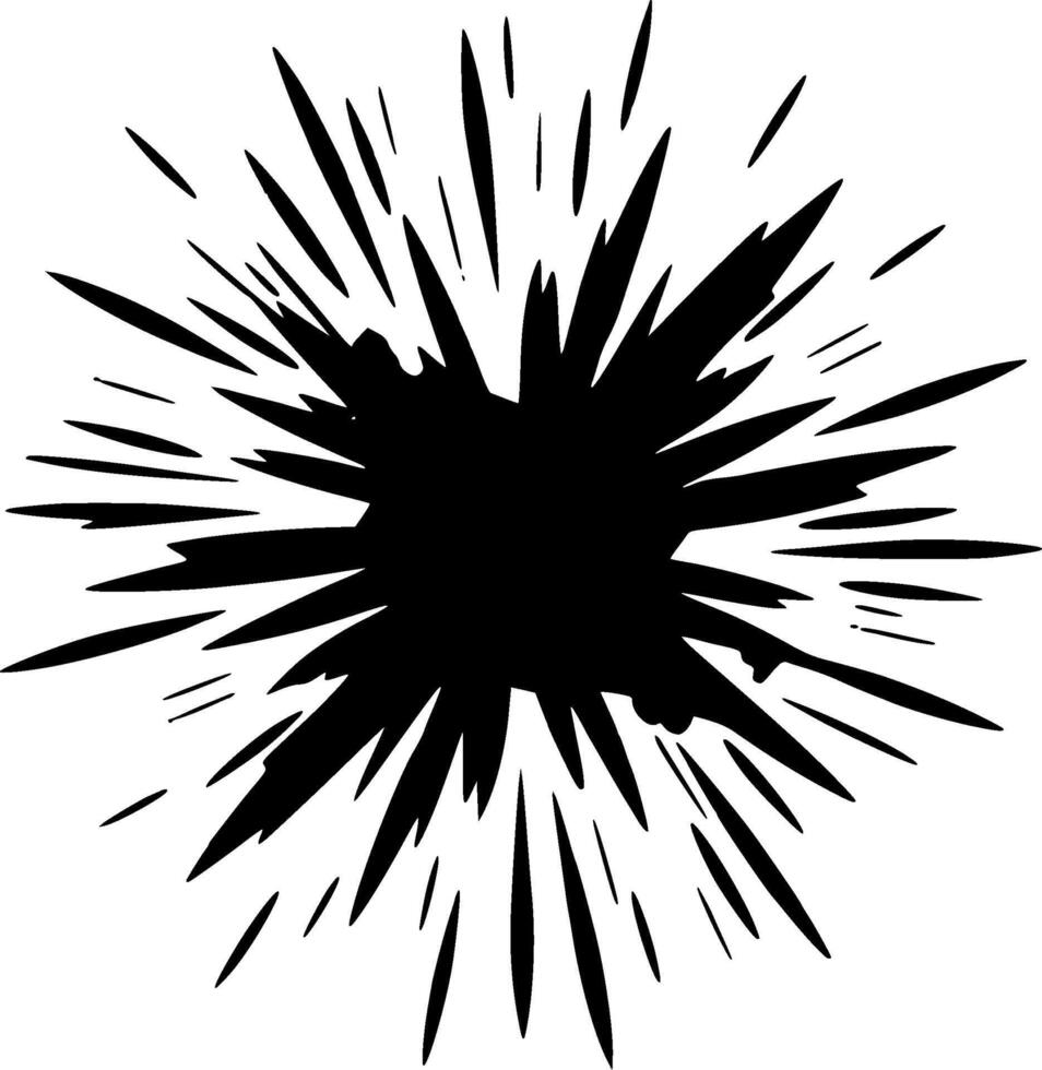 explosion - minimalistisk och platt logotyp - vektor illustration