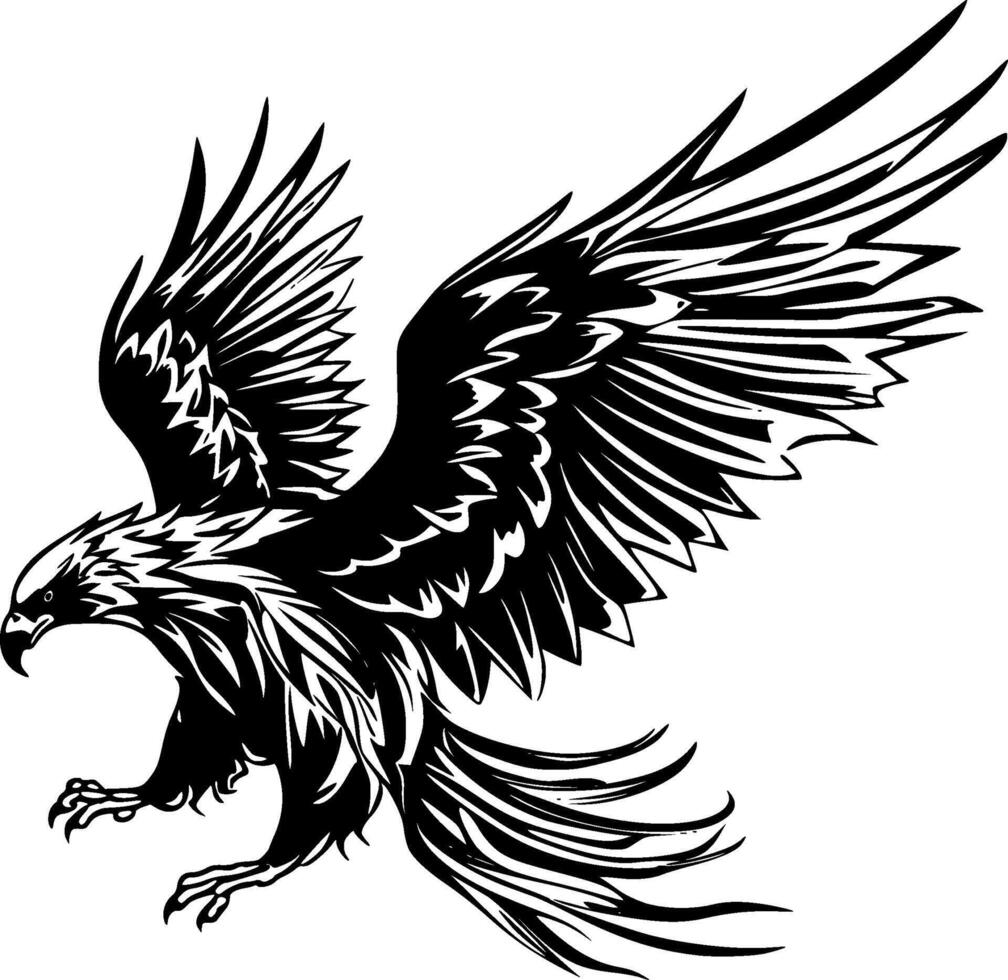 Hippogriff - - minimalistisch und eben Logo - - Vektor Illustration