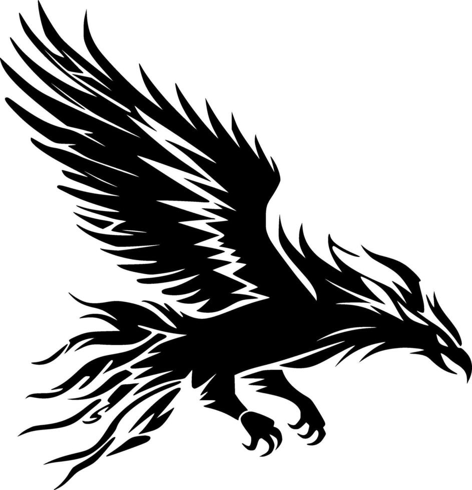 hippogriff - minimalistisk och platt logotyp - vektor illustration