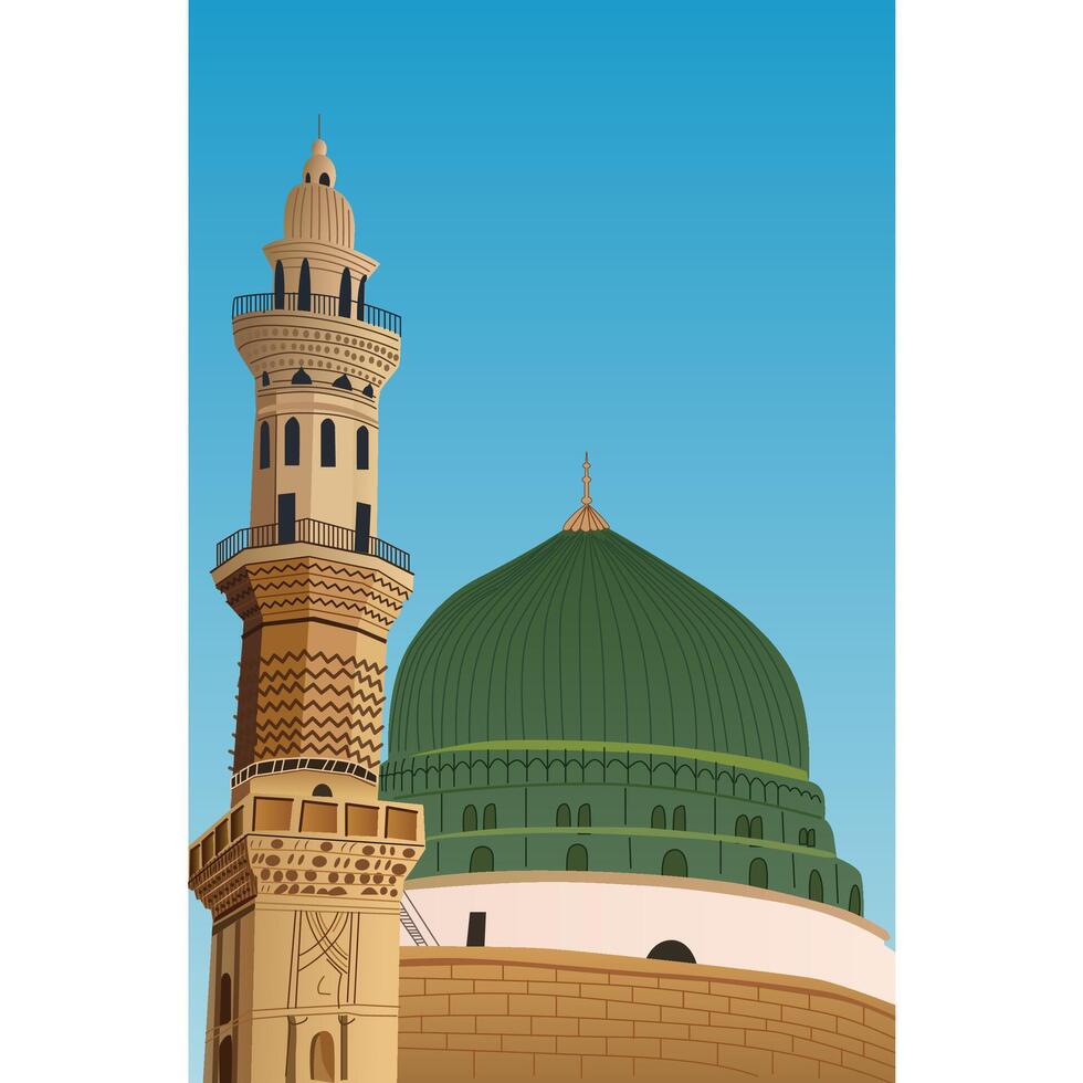 Vektor Illustration von Mawlid al Nabi oder al Mawlid al Nabawi