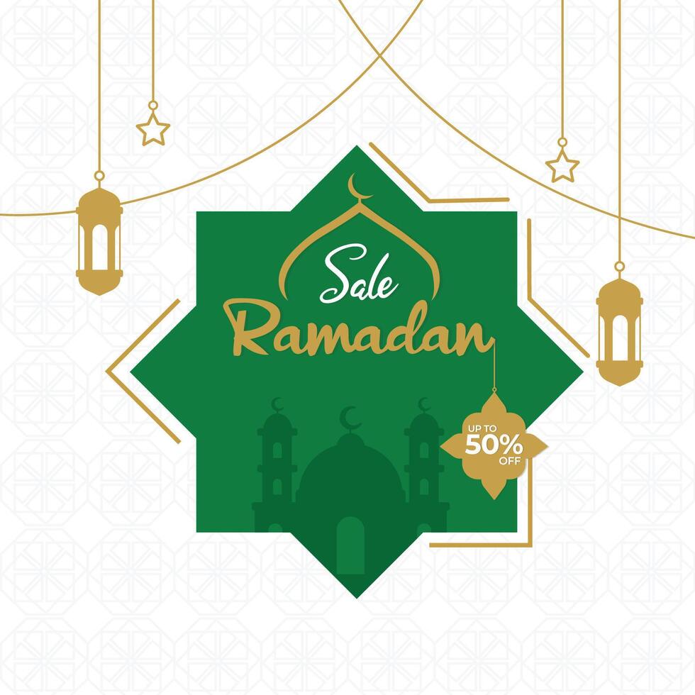 Ramadan Besondere Verkauf Banner Vektor Design