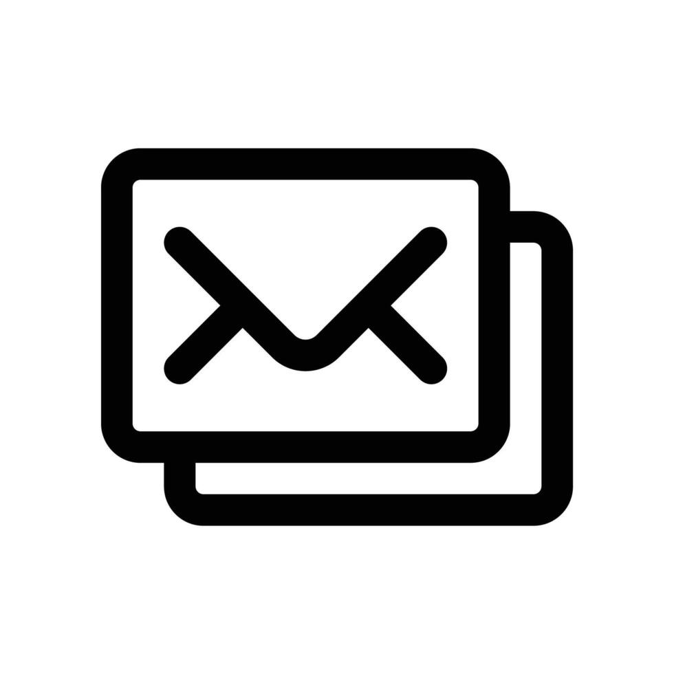 Email Symbol. Vektor Linie Symbol zum Ihre Webseite, Handy, Mobiltelefon, Präsentation, und Logo Design.