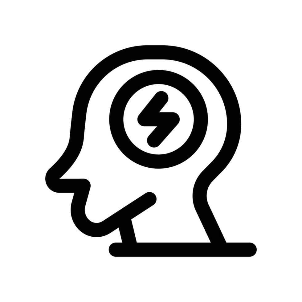 Brainstorming Symbol. Vektor Linie Symbol zum Ihre Webseite, Handy, Mobiltelefon, Präsentation, und Logo Design.