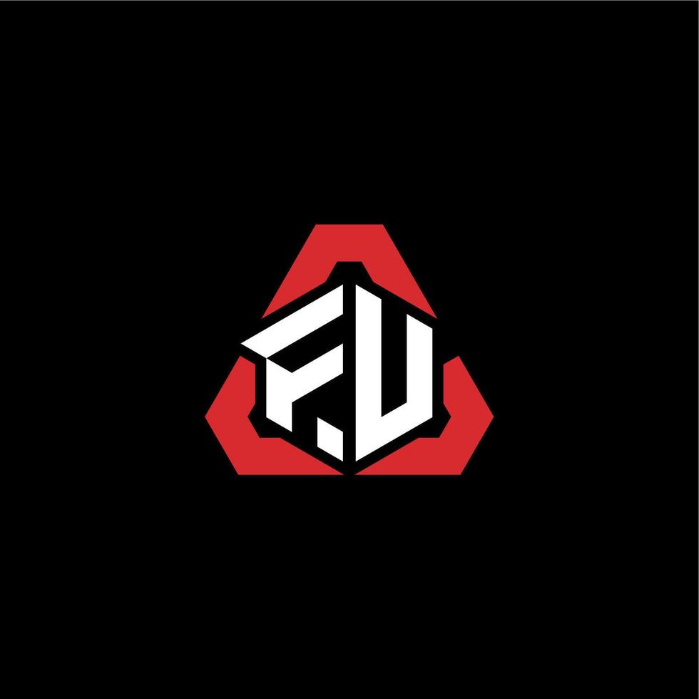 fv första logotyp esport team begrepp idéer vektor